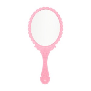 Unique Bargains Flower Pattern Handheld Mirror 1 Pc - 1 of 4