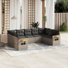 vidaXL Garden Sofa Set Grey - 2 of 4