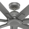 Hunter 60" Downtown Ceiling Fan Matte Silver Modern Industrial Wet Rated - 2 of 4