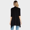 24seven Comfort Apparel Maternity Open Front Draped Jacket with Flowy Hem - 2 of 3