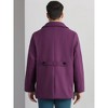INSPIRE CHIC Men's Notched Collar Double-Breasted Formal Classic Peacoats - 3 of 4