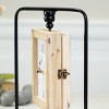 VIP Wood 12 in. Brown Reversible Clock 4x6 Photo Frame - 4 of 4