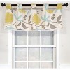 RLF Home 4" Top Tab High Quality Fabric Shine Tab Valance for Windows 50" x 16" Natural - 2 of 4