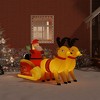 vidaXL Christmas Inflatable Santa and Reindeer Decoration LED 4.3ft - 2 of 4