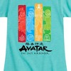 Girls' - Avatar: The Last Airbender - Four Nations Fitted Short Sleeve Graphic T-Shirt - 2 of 4