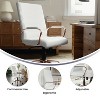 Alamont Mid Back Metal Swivel Office Chair White/Rose Gold - 4 of 4