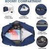 Large Travel Duffel Bag with Shoe Compartment, 3PCS Set for Women, Carry On Overnight, Gym, and Hospital Bag - 4 of 4