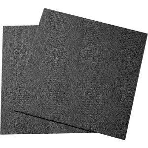 VEVOR Carpet Tiles Reusable, 20"x 20" Carpet Squares With Padding Attached, Soft Padded Carpet Tiles, Easy Install DIY  (20 Tiles, Dark Gray) - 1 of 4