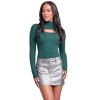 YMI Women's Hyperstrech 5 Pocket Metallic Micro Mini Skirt - 2 of 4