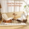 GDFStudio Morrison Modern 35.4" Solid Wood and Corduroy Upholstered Rocking Chair - 2 of 4