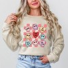 Simply Sage Market Women's Graphic Sweatshirt Candy Heart Smile Solid - 2 of 4