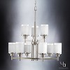 Urban Ambiance Luxury Contemporary Chandelier,  28.5"H x 28"W,  Brushed Nickel Finish, UHP2021 - 3 of 4