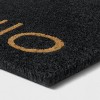 1'6x2'6 Stripe Tufted Doormat Black - Project 62™