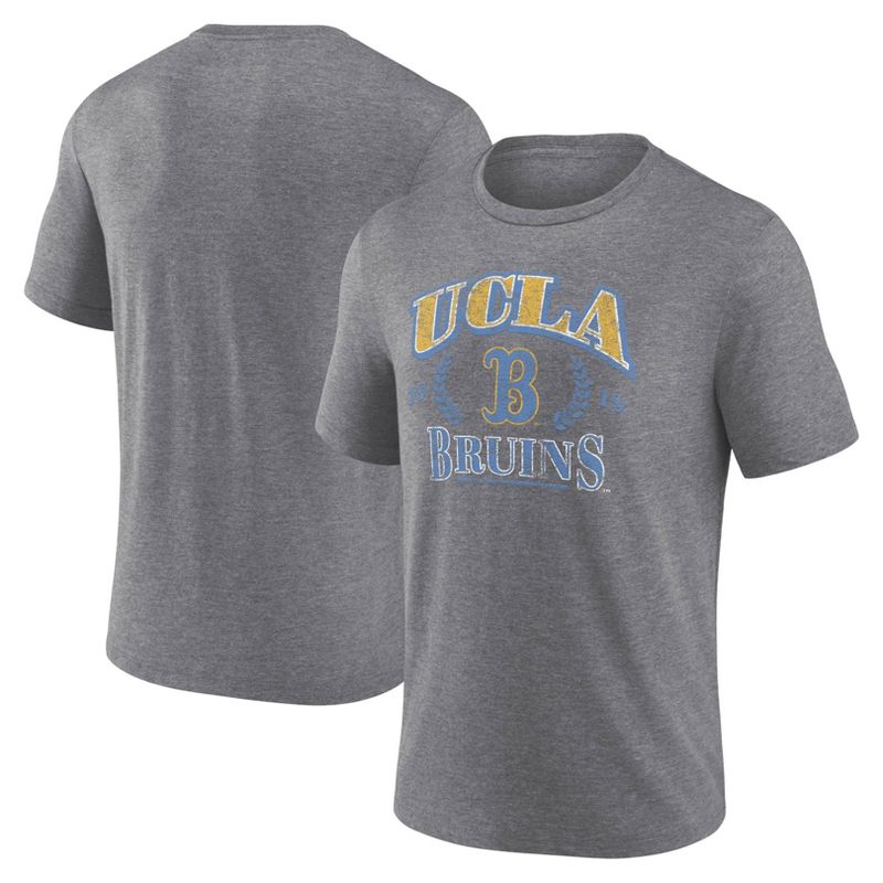 NCAA UCLA Bruins Men&#39;s Gray Tri-Blend Short Sleeve T-Shirt, 1 of 4