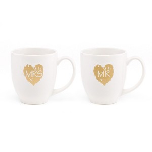2ct Mr.'& 'Mrs.' Mugs Drinkware set - 1 of 1