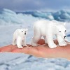TEMI 12-Piece Polar Animal Figurines Set, Includes Polar Bear and Emperor Penguin Families for Party Favors - 3 of 4