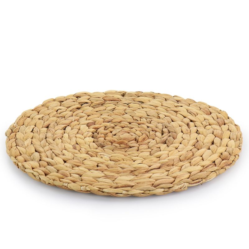 Gibson Home Sadler 14 Inch Woven Round Charger Dining Plate, 2 of 5