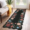 Rug, Machine Washable Non-Slip Floral Accent Carpet for Living Room, Bedroom, Kids Room, Stain-Resistant Easy-Clean Indoor Floor Mat - 3 of 4