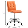 Modway Prim Armless Vegan Leather Drafting Chair - 2 of 4