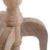 Kate and Laurel Tourneaux Wood Side Table, 16x16x26, Natural - 3 of 4
