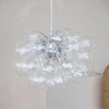 Storied Home Glass and Metal Pendant Lamp, Clear - 3 of 4