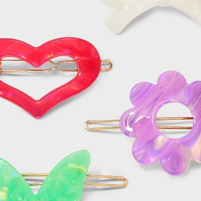 Acrylic Barrettes - 4ct - Cat & Jack - image 3