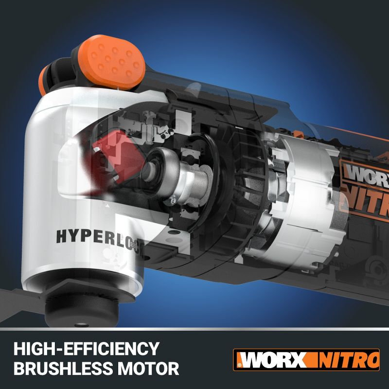 Worx Nitro WX697L 20V Power Share Cordless Oscillating Multi-Tool with Brushless Motor (Battery & Charger Included), 6 of 13