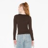 Women's Long Sleeve Seamless Squareneck Blouse - Wild Fable™ - 3 of 4