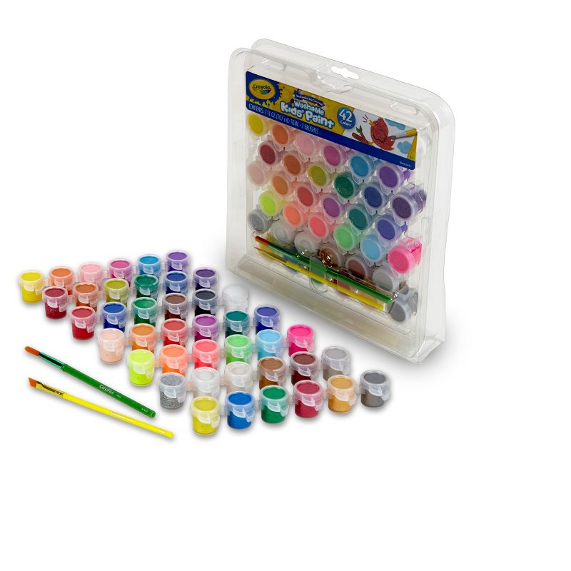 Crayola 42ct Washable Paint Set for Kids, 4 of 7