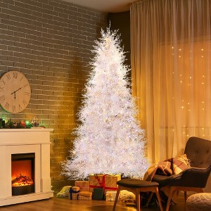 CIPACHO White 7FT Artificial Christmas Tree - 400 Stepless Dimming Lights (3 Color Modes), 1218 Branch Tips Hinged Pine Tree (Home/Holiday Party) - 1 of 4