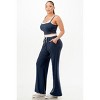Slickblue Casual Tank & Sweatpant Set, Stretch Fabric, 2 Piece Co-ord Outfit, Sporty Style, Color Options, Size S-L - 4 of 4