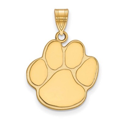 Black Bow Jewelry 10k Yellow Gold Auburn Tigers NCAA Large Pendant