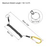 Unique Bargains Retractable Flexible Waterproof Rustproof Lanyard Safety Cord Spiral Lanyard 2 Pcs - 2 of 4