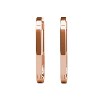 18k Gold Plated 24mm Hoop Earrings with Crystals Gift for Women - 4 of 4