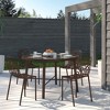 LeisureMod Devon Modern Aluminum Outdoor Stackable Dining Chair Set of 4 - image 2 of 4