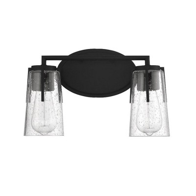 Savoy House Sacremento 2 - Light Vanity in  Black