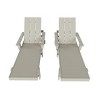 WestinTrends Ashore 2 Piece Reclining Chaise Lounge With Arms & Wheels - 3 of 4