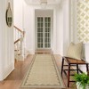 Washable Modern Bordered Rug Non Slip Low Pile Rug Soft Contemporary Throw Floor Cover Foldable Indoor Carpet for Living Room Bedroom Nursery - 3 of 4