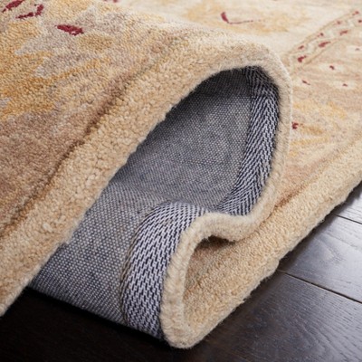Handmade Red Tufted Wool Rectangular Area Rug 3' x 5'