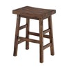 26" Counter Height Barstool Hardwood Brown - Alaterre Furniture: Reclaimed Wood, Metal Legs, Square Seat - 4 of 4