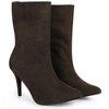 Perphy Women's Pointed Toe Foldable Slip on Stiletto Heels Ankle Boots - 2 of 3