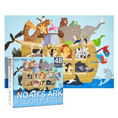 Blue Panda 48-piece Noahs Ark Jumbo Floor Puzzle For Kids Ages 3-5