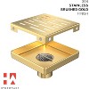 Hydroware Square Shower Drain - C06 Brushed Gold - 6 Inches - 3 of 4