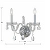 Crystorama Lighting Traditional Crystal 2 - Light Sconce in  Polished Chrome - 4 of 4