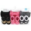 Hudson Baby Infant Girls Headband and Socks Giftset, Black Wild Rose Leopard, One Size - 2 of 4