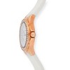 Peugeot Women's Rose Gold Wrist Watch with Crystal Bezel and Silicone Rubber Band - 3 of 4