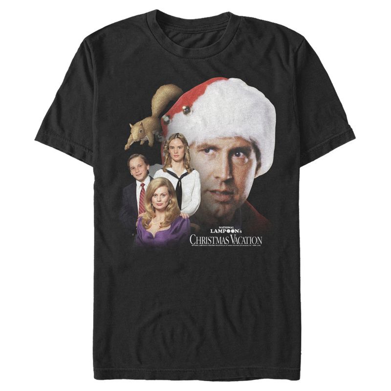 Men's National Lampoon's Christmas Vacation Griswold Family Portrait  T-Shirt - Black - 5X Large, 1 of 3