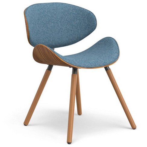 Avondale Dining Chair Denim Blue: Mid-Century Modern, Padded Bentwood - WyndenHall - image 1 of 4