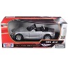 BMW Z4 Convertible Silver 1/18 Diecast Model Car by Motormax - 3 of 3