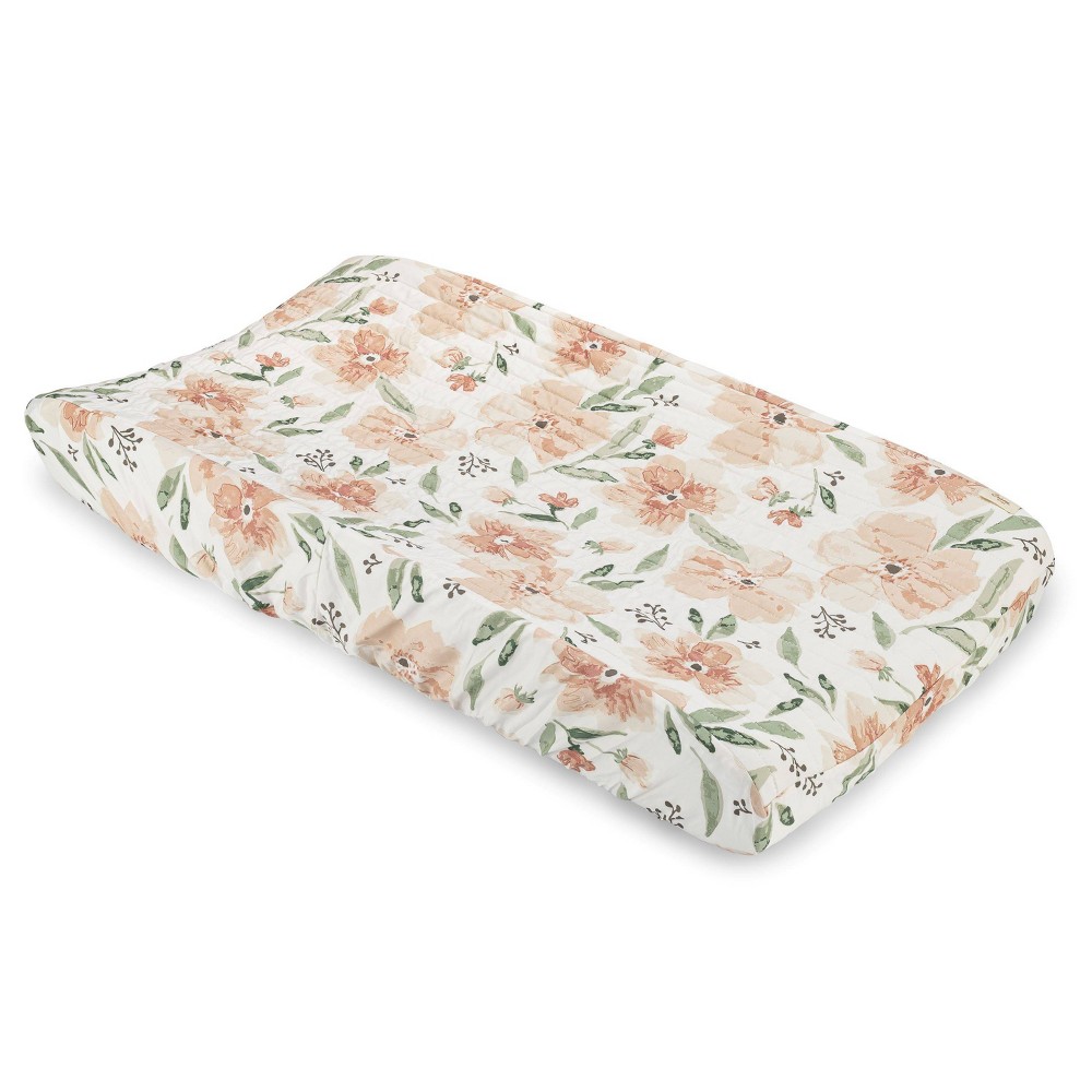 Photos - Changing Table Crane Baby Cotton Quilted Change Pad Cover - Parker Floral